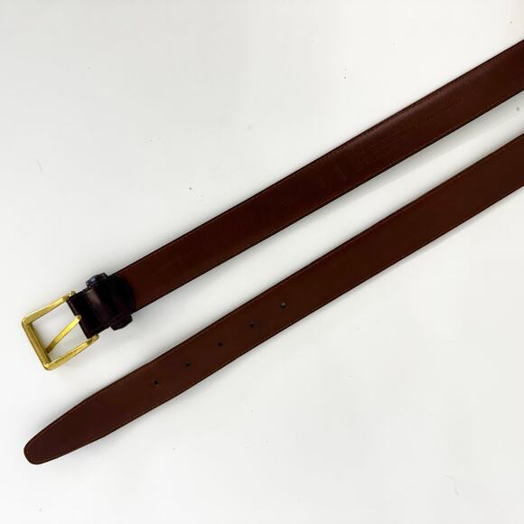 Coach Vintage Polished Cowhide Leather Belt Dark Brown Men’s 36" (90cm) 3931 - Picture 6 of 12